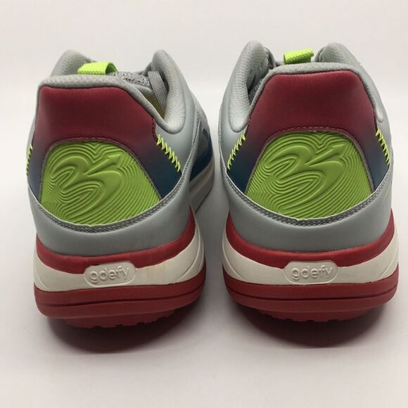 Gravity Defyer Gdefy Energiya Athletic Walking Sneakers, M 11.5 Gry/Red/Blk/Grn - Picture 6 of 16